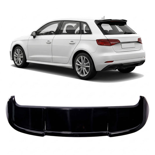 Dachspoiler Hochglanz Schwarz passend für Audi A3 8V Sportback