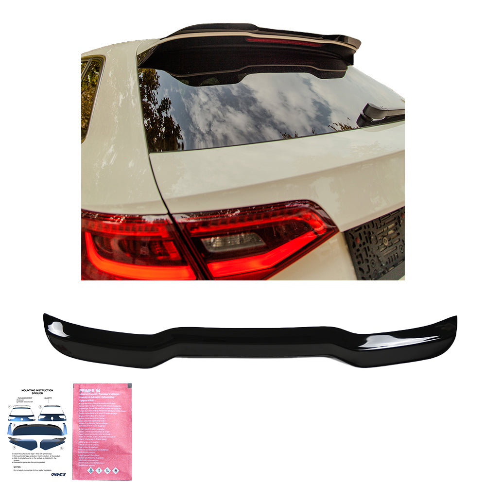 Dachspoiler Hochglanz Schwarz passend für Audi S3 Sportback 8V / 8V Facelift 2013-2019