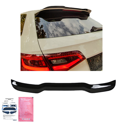 Dachspoiler Hochglanz Schwarz passend für Audi S3 Sportback 8V / 8V Facelift 2013-2019