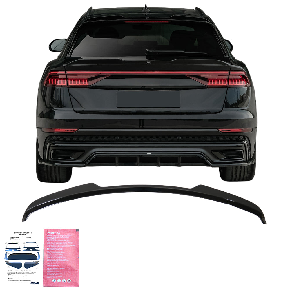 Spoiler passend für Audi SQ8 / Q8 S-Line 2018+ schwarz glänzend