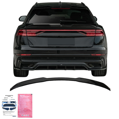 Spoiler passend für Audi RSQ8 / SQ8 / Q8 S-Line 2018+ Hochglanz Schwarz