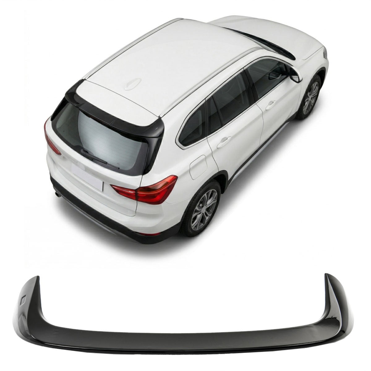 Dachspoiler Hochglanz Schwarz passend für BMW X1 F48 2016-2021