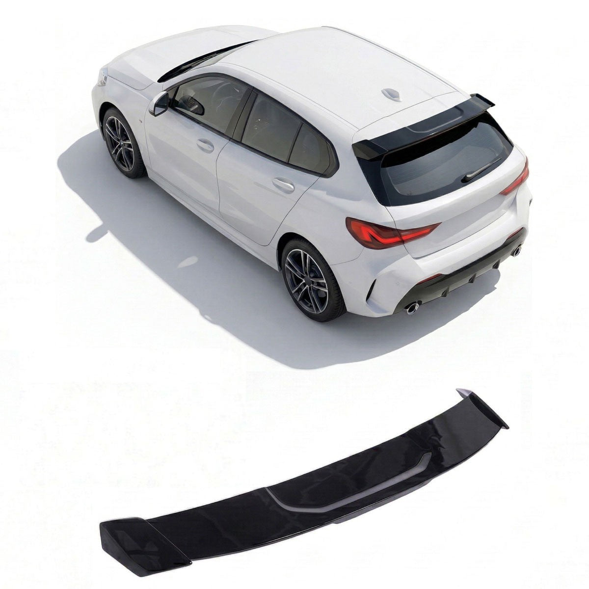 Dachspoiler Hochglanz Schwarz passend für BMW 1er F40 Hatchback 2019-heute