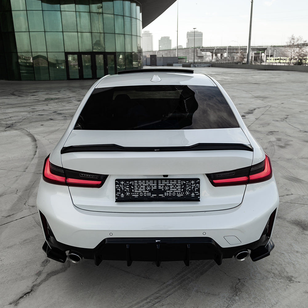 Dachspoiler passend für BMW 3er M-Pack/M340i G20 Limousine 2018+ / BMW M3 G80 Limousine 2022+ v2 Hochglanz Schwarz