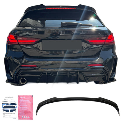 Dach-/Heckspoiler passend für BMW 1er F40 Standard 2019-2024 Hochglanz Schwarz