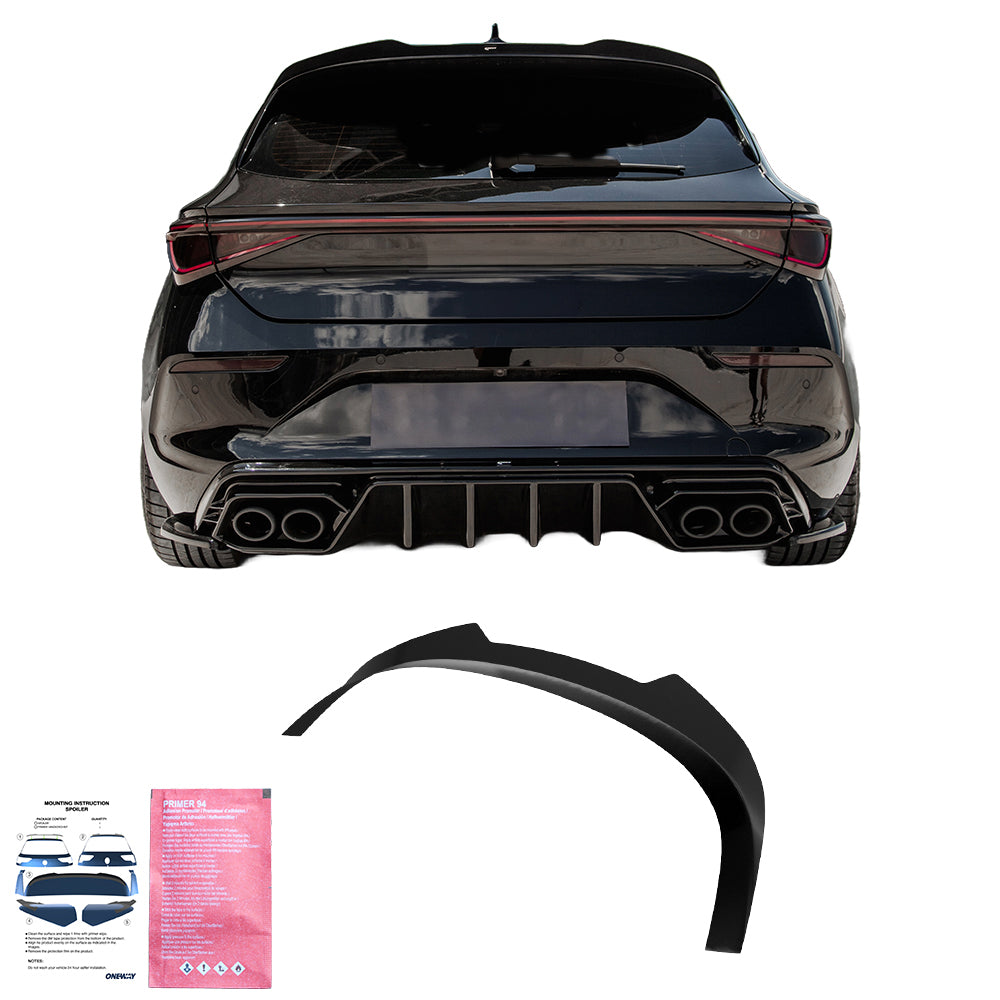 Dachspoiler Hochglanz Schwarz passend für Cupra Leon Mk1 / Mk1 Facelift 2020+