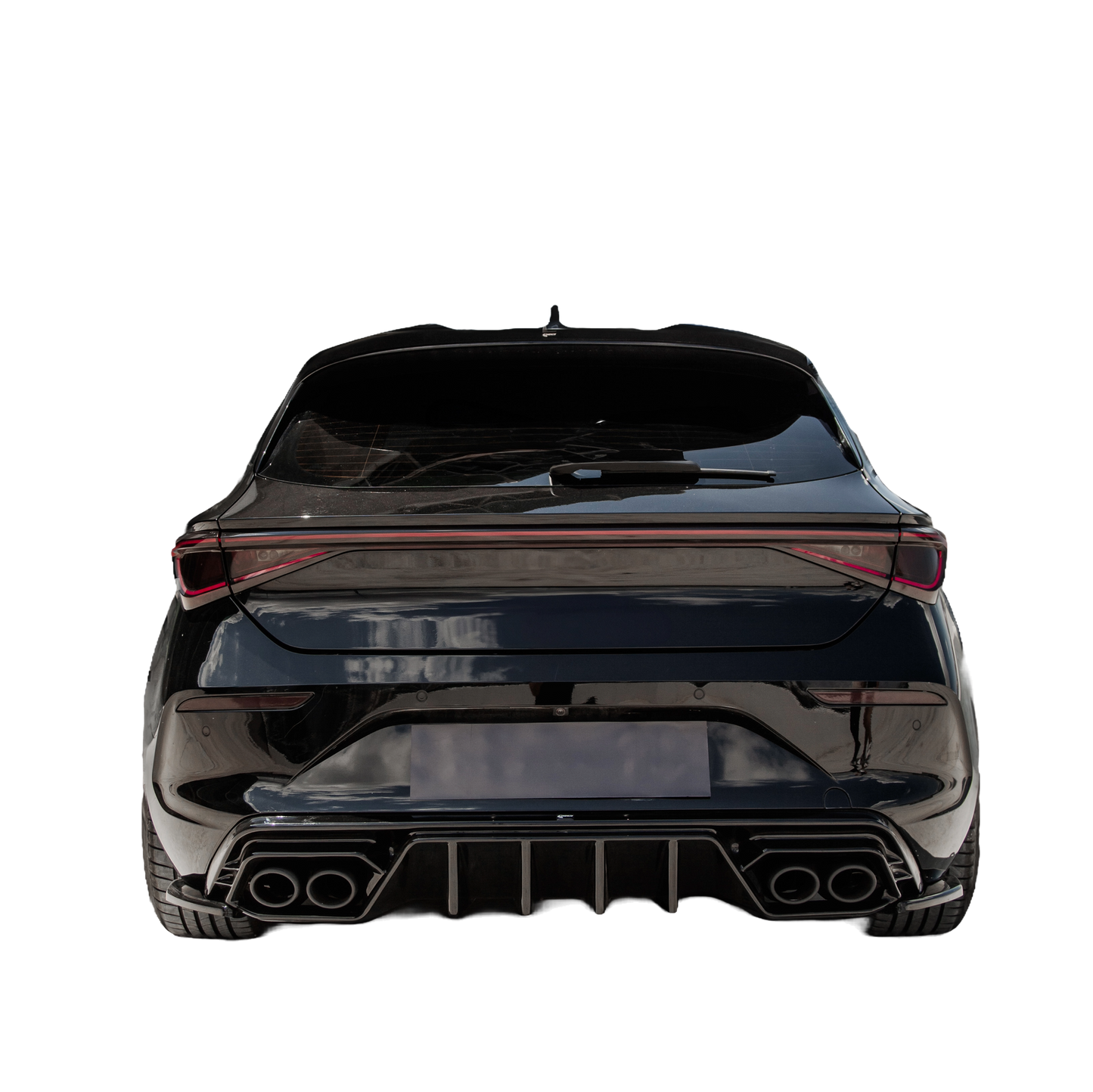 Dachspoiler Hochglanz Schwarz passend für Cupra Leon Mk1 / Mk1 Facelift 2020+