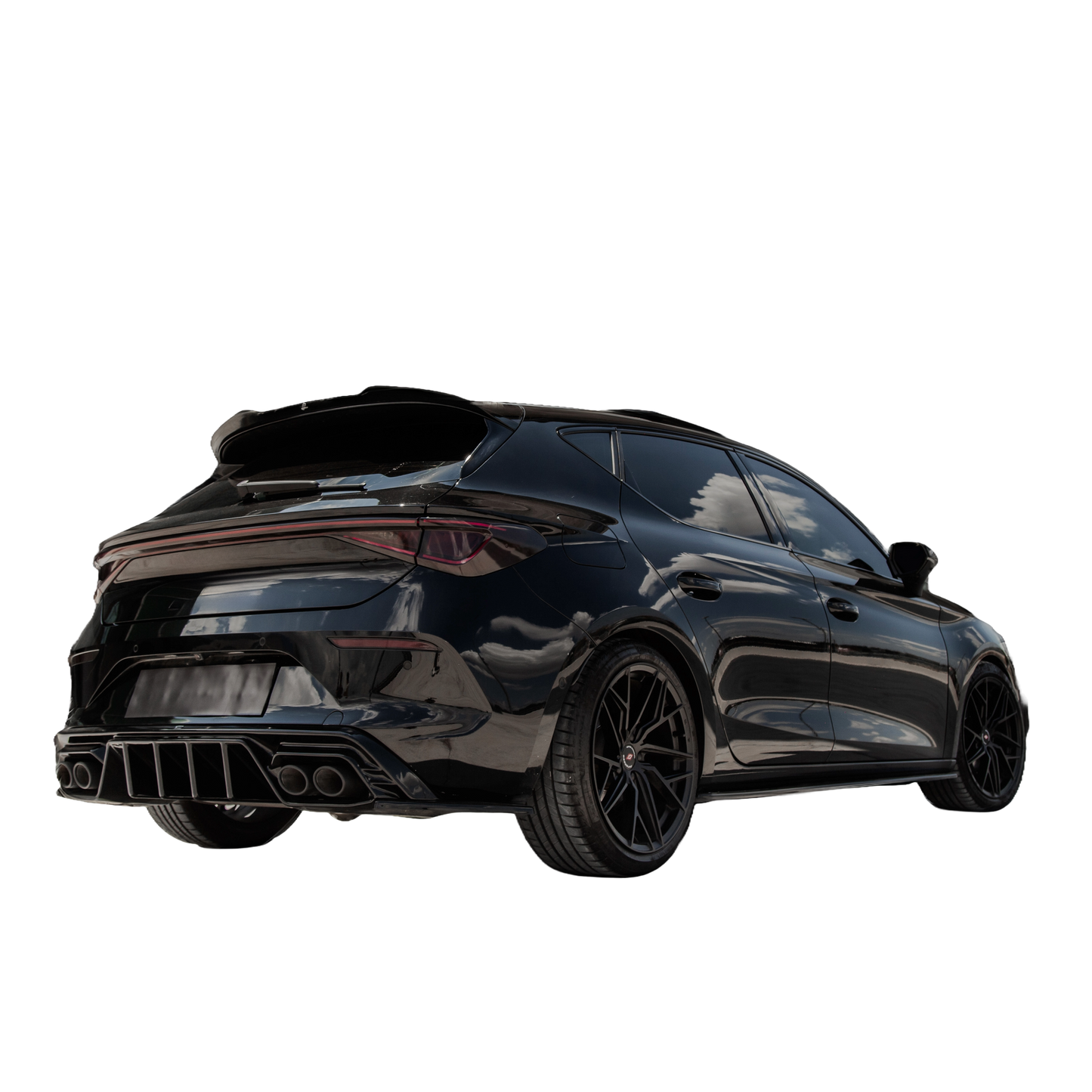 Dachspoiler Hochglanz Schwarz passend für Cupra Leon Mk1 / Mk1 Facelift 2020+