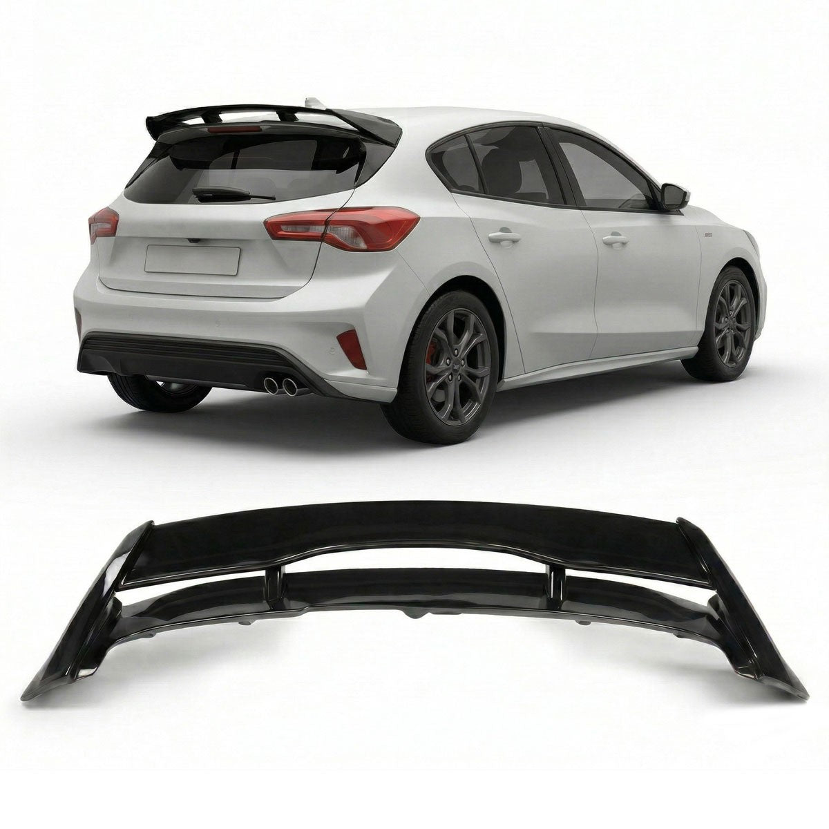 Dachspoiler Hochglanz Schwarz passend für Ford Focus IV 2019-heute