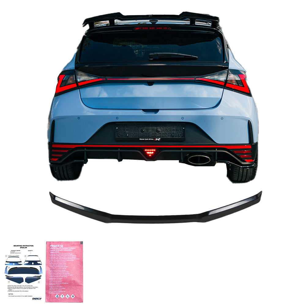Dachspoiler passend für HYUNDAI I20 N Mk3 2020+ Hochglanz Schwarz