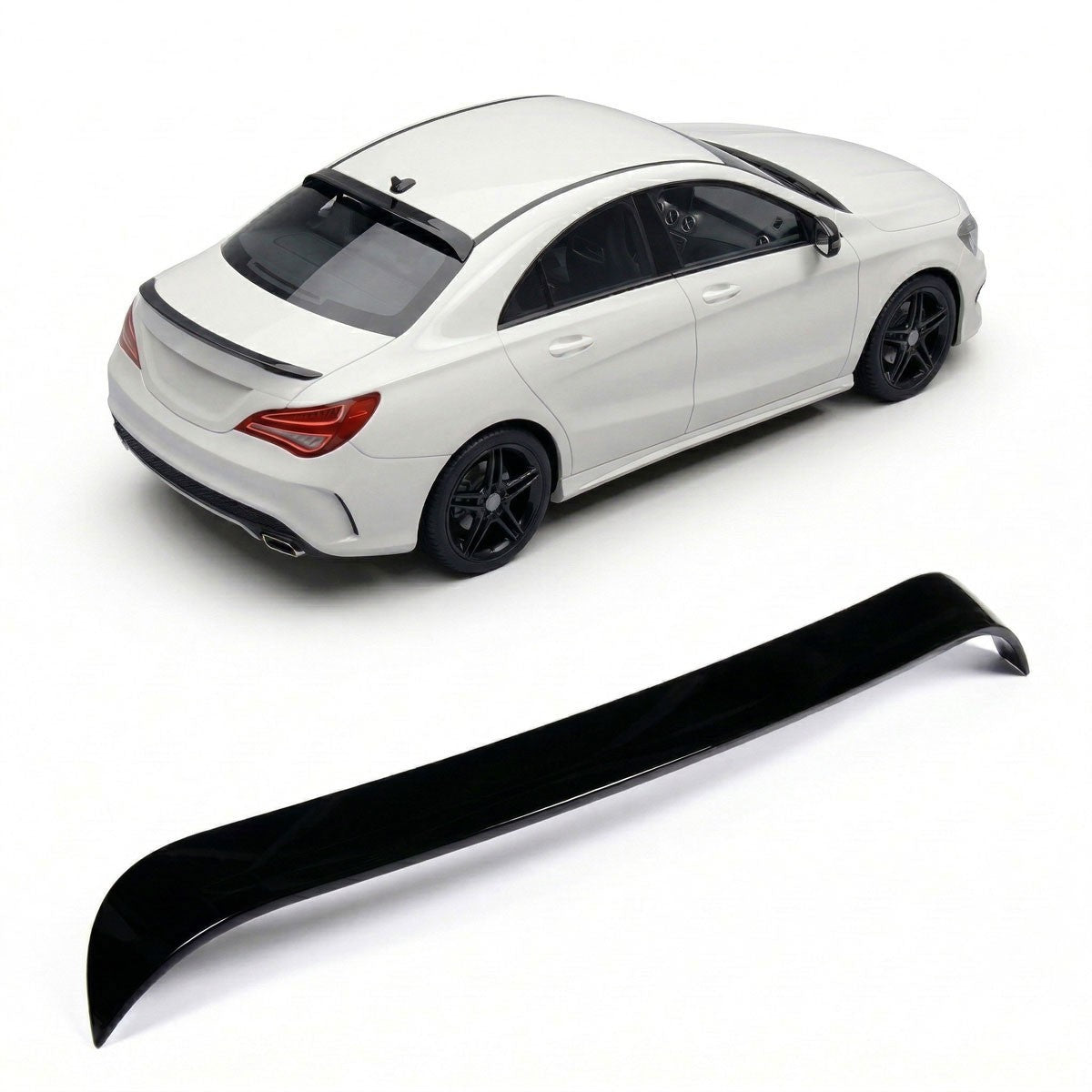 Dachspoiler Hochglanz Schwarz passend für Mercedes CLA C117 Coupé 2013-2019