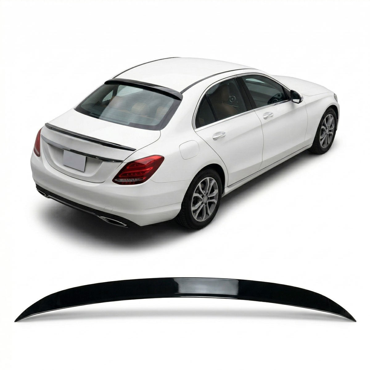 Dachspoiler Hochglanz Schwarz passend für Mercedes GLC X253 2015-2022