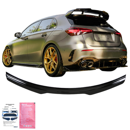 SP20.061 - Spoiler passend für Mercedes A45 S Aero Pack W177 / W177 Facelift 2019+ Hochglanz Schwarz