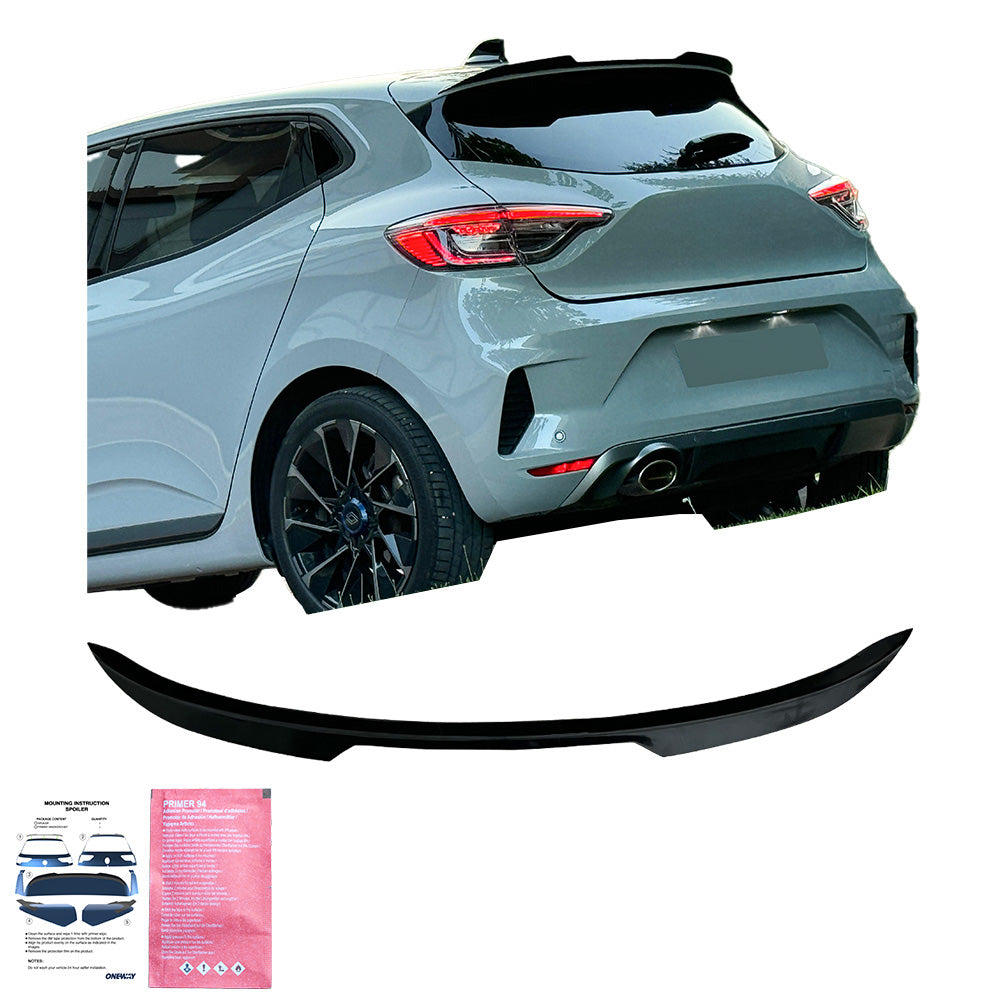 Dachspoiler passend für RENAULT Clio Mk6 2024+ Hochglanz Schwarz