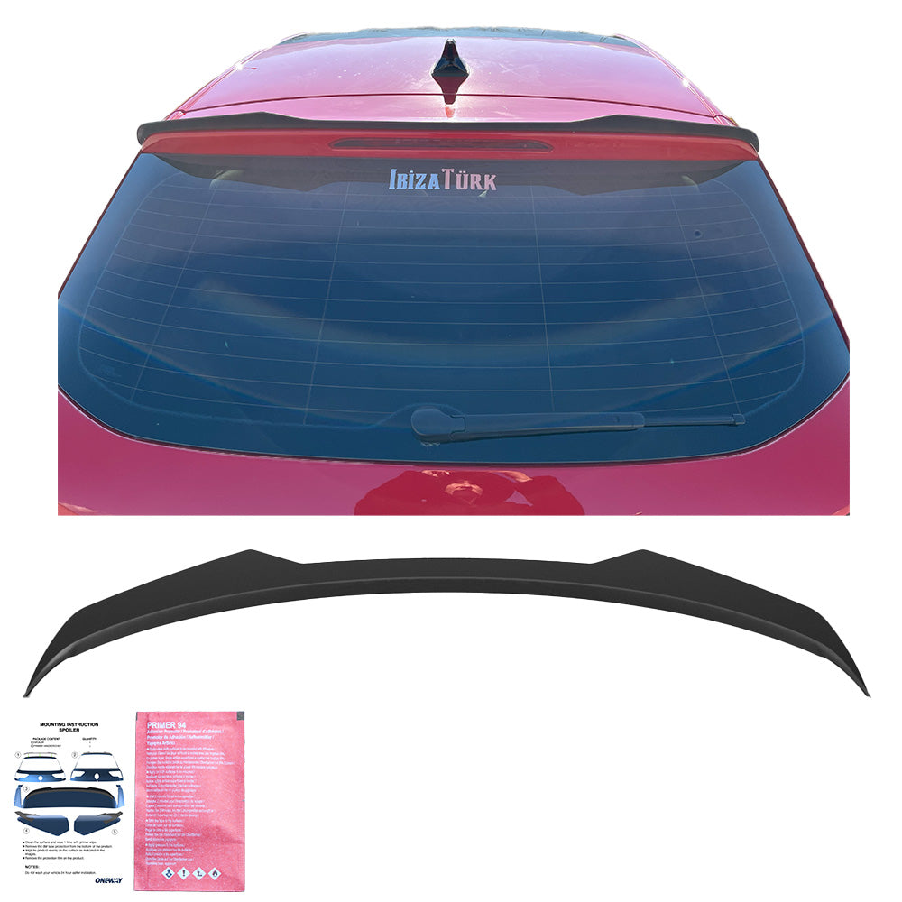 Dachspoiler passend für SEAT Ibiza Fr / SEAT Ibiza Mk5 2017-2021 Hochglanz Schwarz