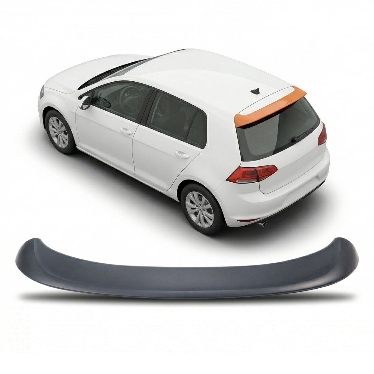 ABS Dachspoiler Unlackiert passend für VW Golf 5 Schrägheck 2003-2009
