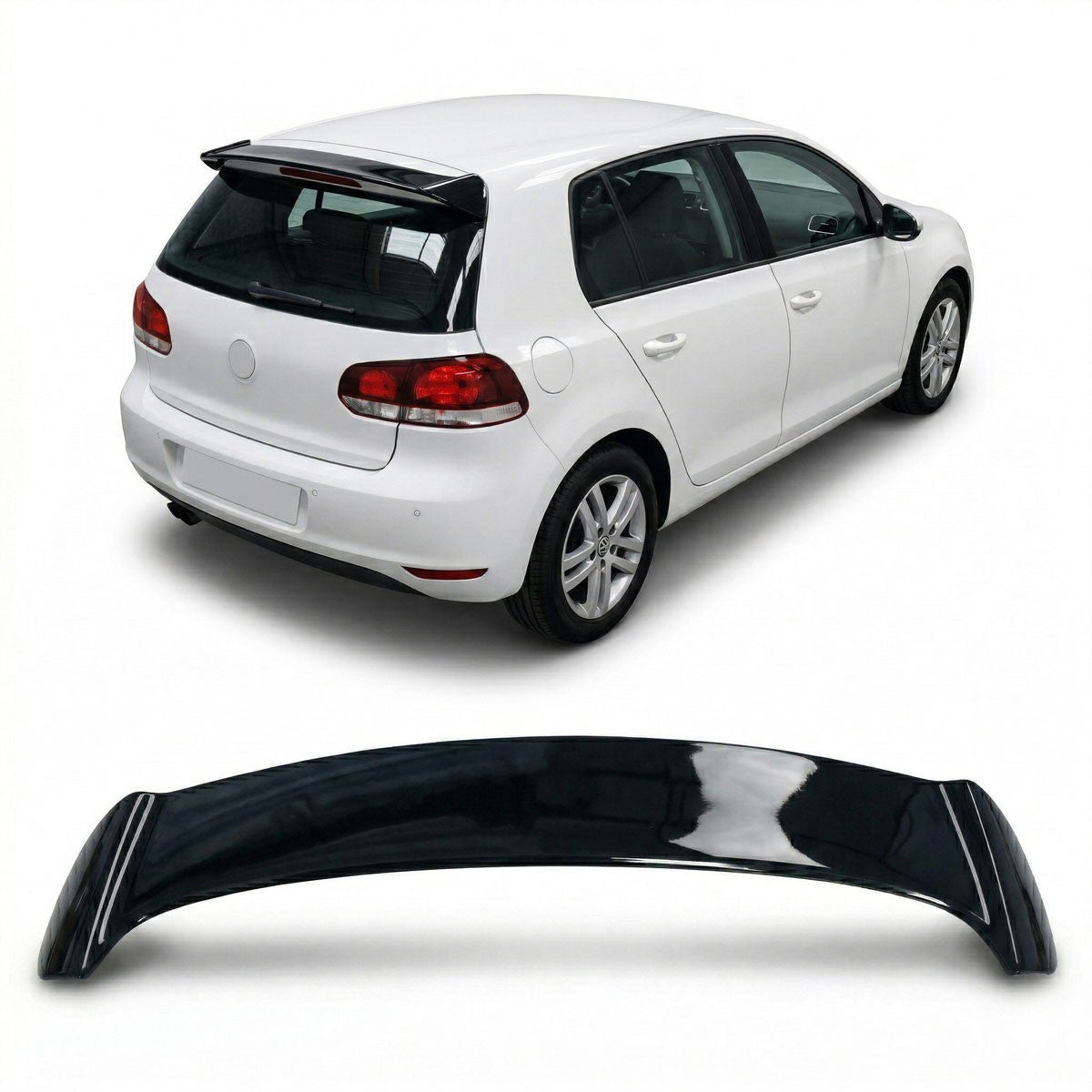 Dachspoiler Gloss Schwarz passend für VW Golf 6 2008-2014