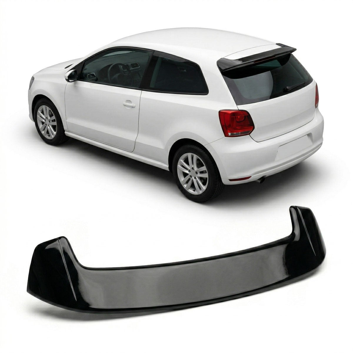 Dachspoiler Flügel Hochglanz Schwarz passend für VW Polo V (6R, 6C) 2009-2017