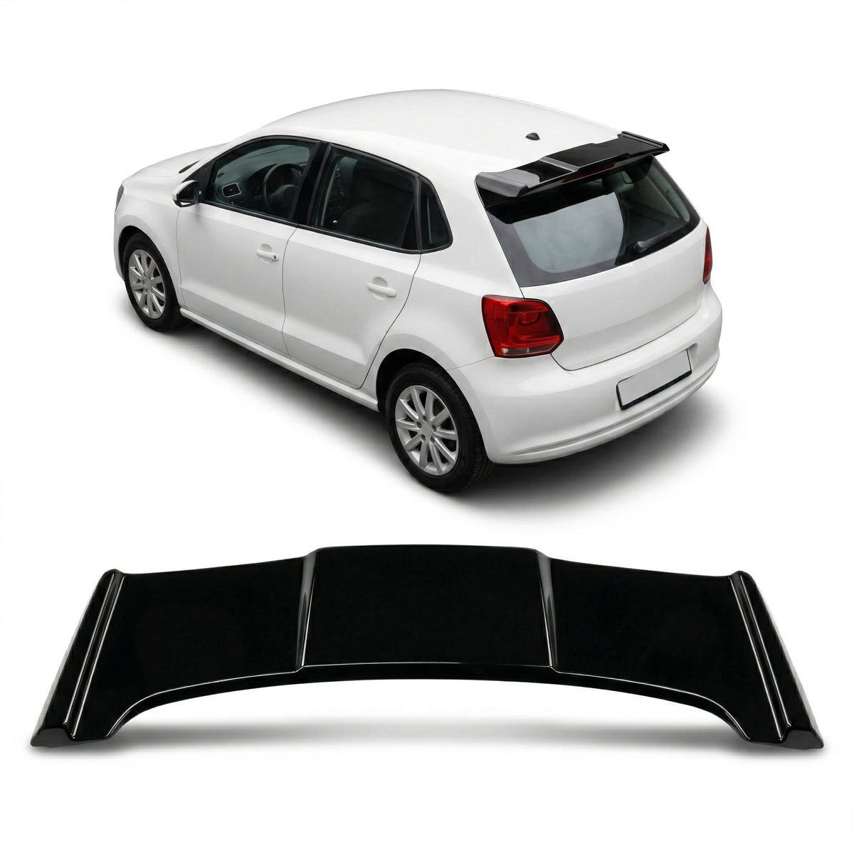 Dachspoiler Gloss Schwarz passend für VW Polo V (6R, 6C) 2009-2017