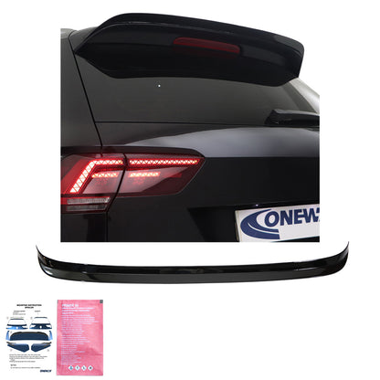 Heckspoiler passend für VW Tiguan MK 2 R Line 2015 - 2020 Hochglanz Schwarz