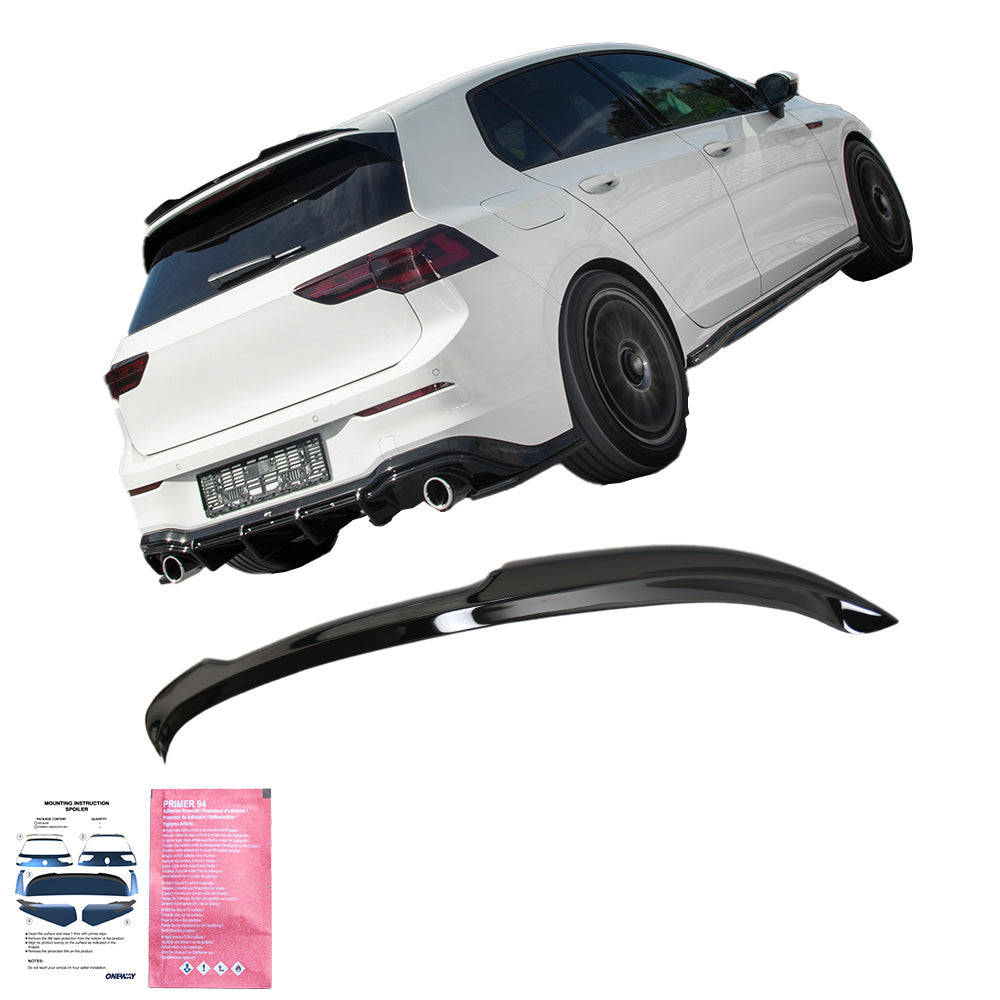 Dachspoiler passend für VW Golf Mk8 GTI / GTI Facelift 2020+ Hochglanz Schwarz