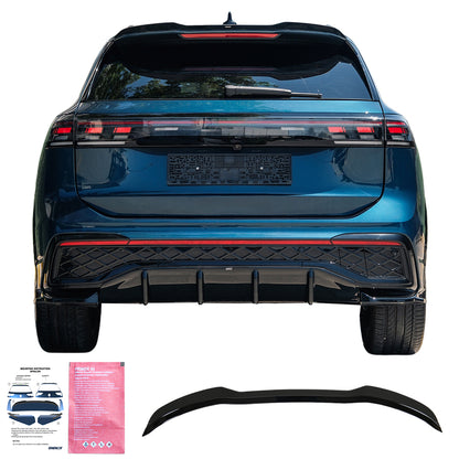 Heckspoiler passend für VW Volkswagen Tiguan Standard/R-Line Mk3 2024+ Hochglanz Schwarz