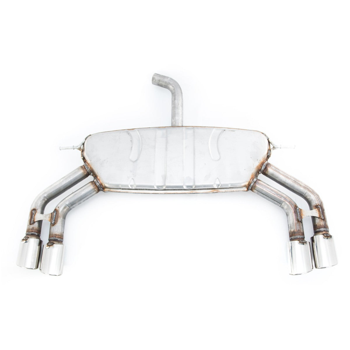 Chromstahl Abgasanlage Schalldämpfer passend für Audi A3 8V Limousine 2013-2019
