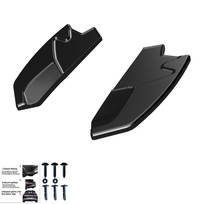 Heckseitensplitter Diffusoren passend für Alfa Romeo Giulietta 2010-2020 Hochglanz Schwarz