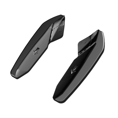 RS11.011 - Heckseitliche Diffusor Splitter passend für AUDI RS3 8V Sportback 2015-2016 Hochglanz Schwarz
