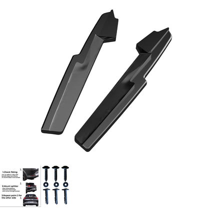 Heckseitendiffusor Splitter passend für Audi S6 C8 (Limousine-Avant) 2019+ Hochglanz Schwarz