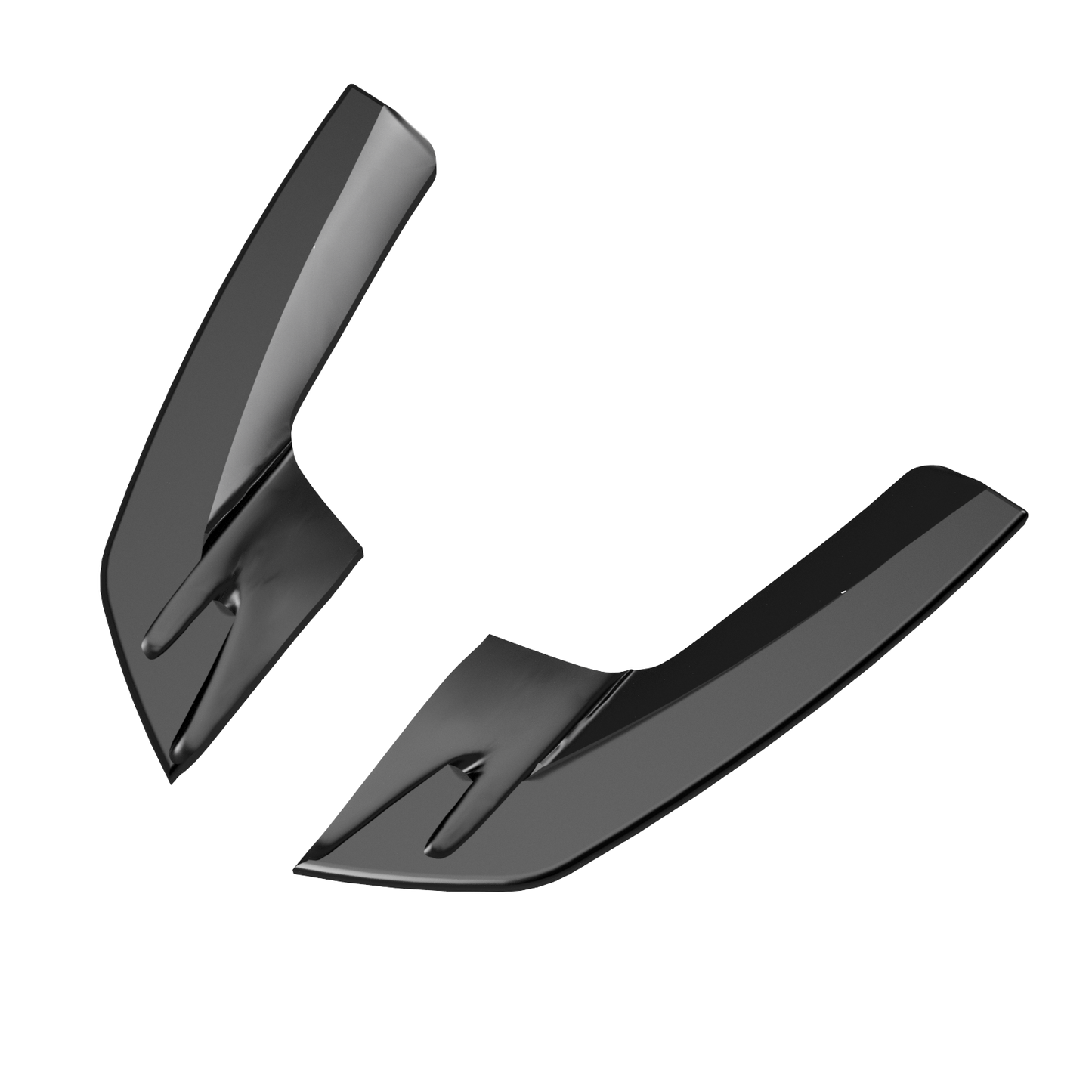 Heckseitensplitter Diffusoren passend für Audi S3 8V Limousine 2013-2016 Hochglanz Schwarz