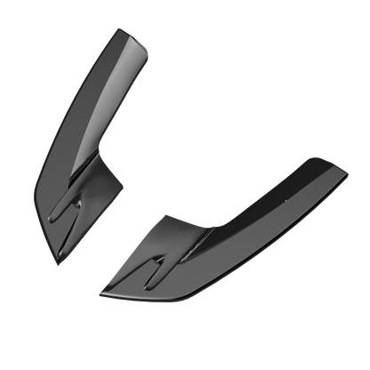 Heckseitensplitter Diffusoren passend für Audi S3 8V Limousine 2013-2016 Hochglanz Schwarz