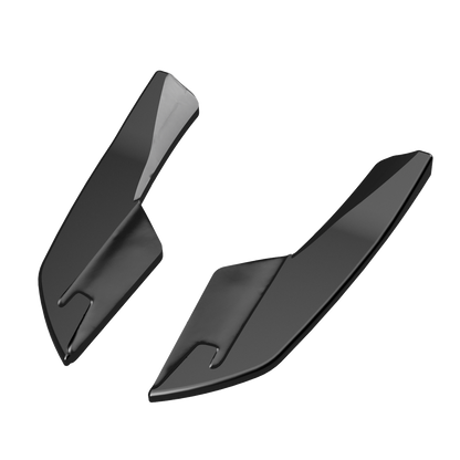 Heckseitensplitter Diffusoren passend für Audi S3 8V Limousine 2013-2016 v2 Hochglanz Schwarz
