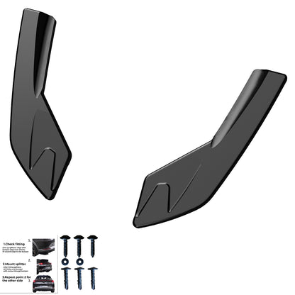 Heckseitensplitter Diffusoren passend für Audi S3 8V Sportback 2013-2016 Hochglanz Schwarz