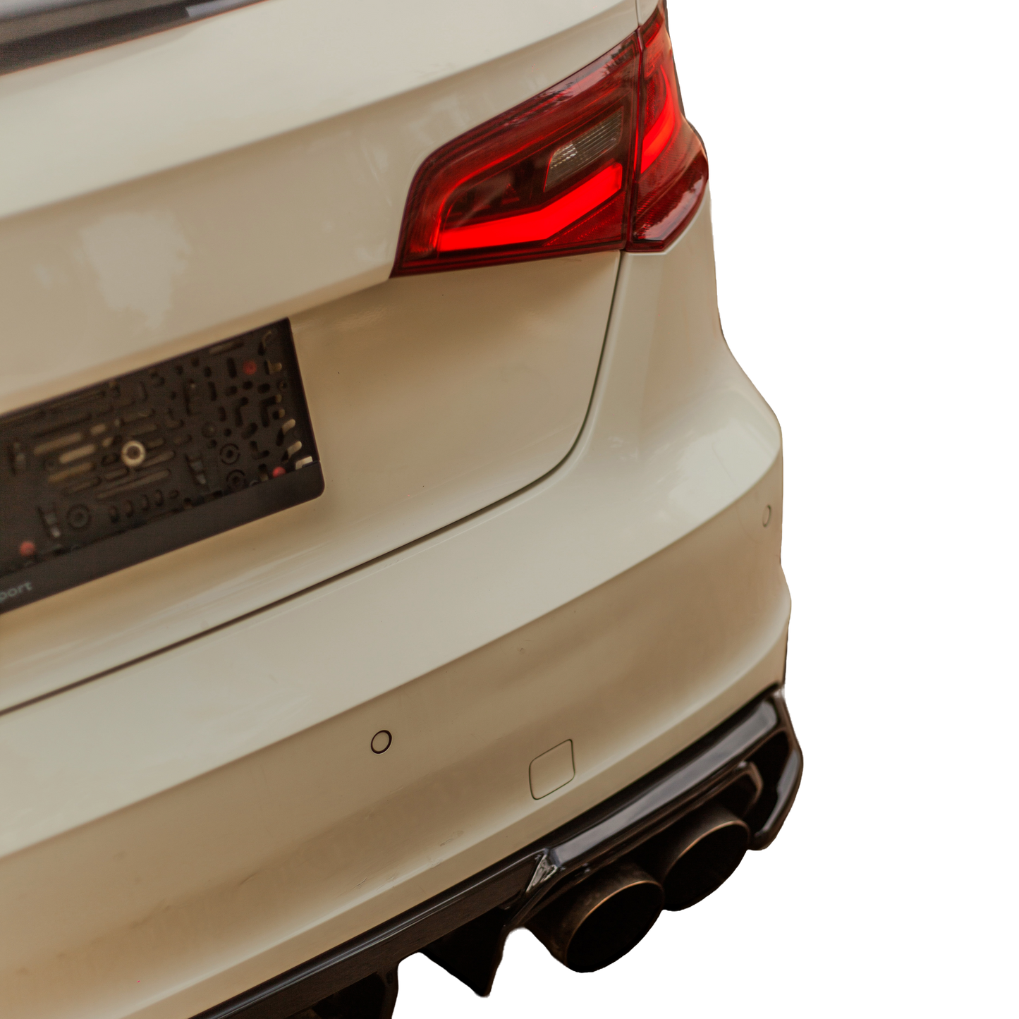 Heckseitensplitter Diffusoren passend für Audi S3 8V Sportback 2013-2016 Hochglanz Schwarz