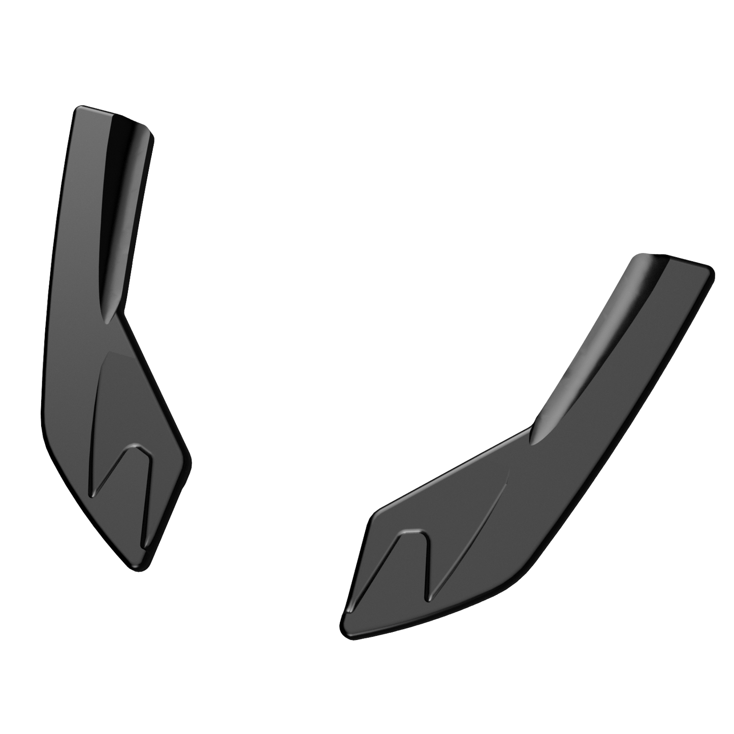Heckseitensplitter Diffusoren passend für Audi S3 8V Sportback 2013-2016 Hochglanz Schwarz
