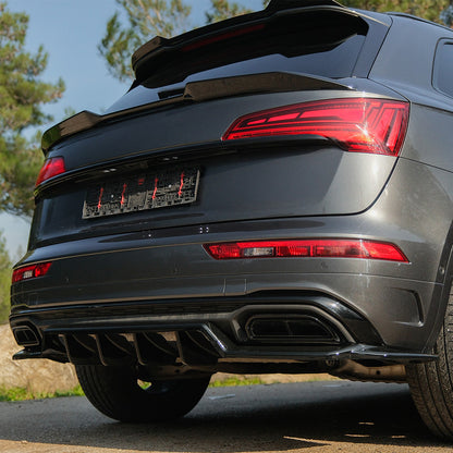 RS11.054 - Heckmittel-Splitter passend für Audi Q5 S-Line SUV Mk2 Facelift 2020-2024