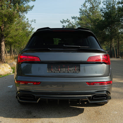 RS11.054 - Heckmittel-Splitter passend für Audi Q5 S-Line SUV Mk2 Facelift 2020-2024