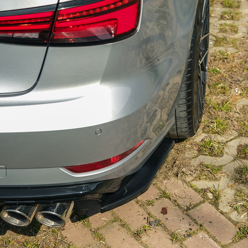 Heckseitensplitter passend für Audi A3 8V Facelift Limousine 2016-2020 Heckseitensplitter Hochglanz Schwarz