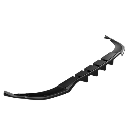 Heckmittel-Splitter passend für Audi Q8 S-Line Mk1 2018-2023 Hochglanz Schwarz