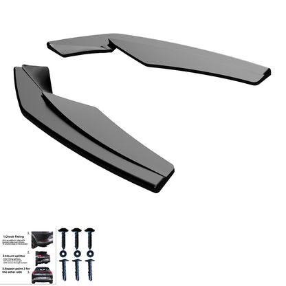 Heckseitensplitter passend für Audi S3/A3 S-Line 8Y (Limousine) 2020-2024 Hochglanz Schwarz