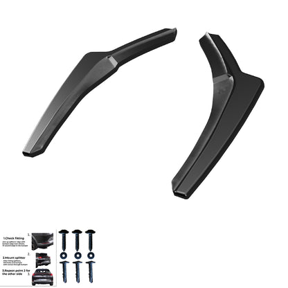 RS11.007 - Heckseitliche Diffusor Splitter passend für BMW 1er F20/F21 Facelift 2015-2019 Hochglanz Schwarz