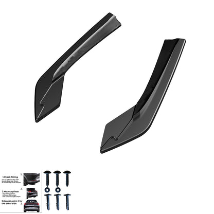 Heckseitige Diffusor Splitter passend für BMW 3er M-Pack G20/G21 2018-2022 Hochglanz Schwarz