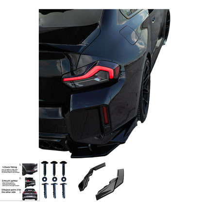 RS11.039 - Heckseitensplitter passend für BMW M2 G87 2023+ (Nur passend mit / RV21.040) Hochglanz Schwarz
