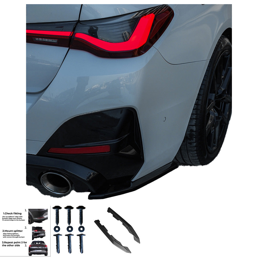 Heckseitensplitter passend für BMW 4er G26 Grand Coupe M-Pack / M440i 2021+