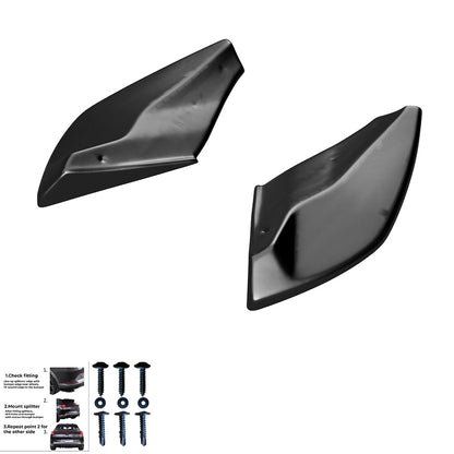 RS11.003 - Heckseitliche Diffusor Splitter passend für CUPRA Ateca Mk1 2018+ Hochglanz Schwarz
