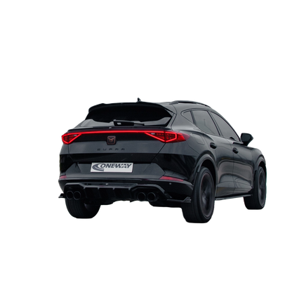 Heckstoßstange Diffusor Splitter passend für CUPRA Formentor 2020+ Version 2 Hochglanz Schwarz