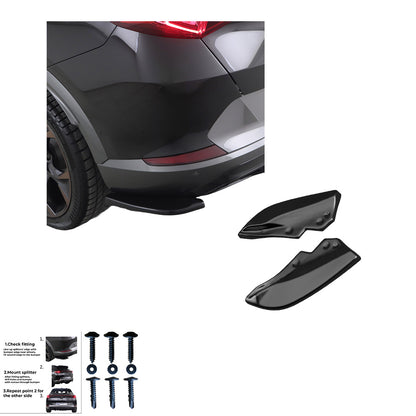 RS11.004 - Heckseitliche Diffusor Splitter passend für CUPRA Formentor 2020+ Hochglanz Schwarz