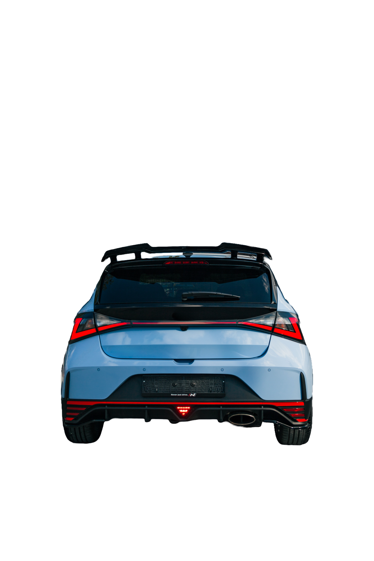 Heckseitensplitter Diffusoren passend für Hyundai I20 N Mk3 2020+ Hochglanz Schwarz
