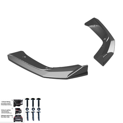 RS11.065 - Heckseitensplitter passend für Mercedes A45 S Aero Pack W177 / W177 Facelift 2019+ Hochglanz Schwarz
